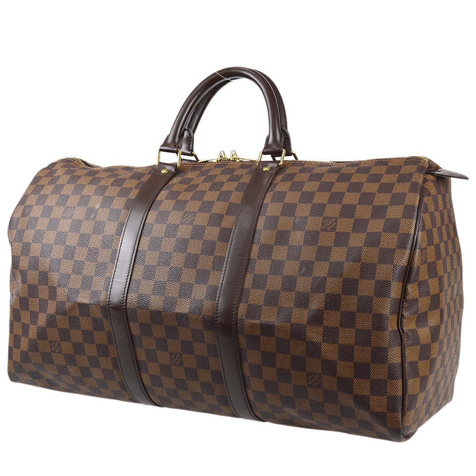 Louis Vuitton Keepall 50 Travel Duffle Handbag Damier