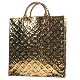 Louis Vuitton Sac Plat Tote Handbag Gold Monogram Miroir