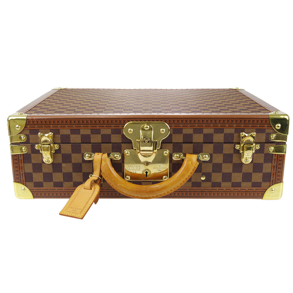 Louis Vuitton Cotteville 45 Trunk Suitcase Handbag Damier