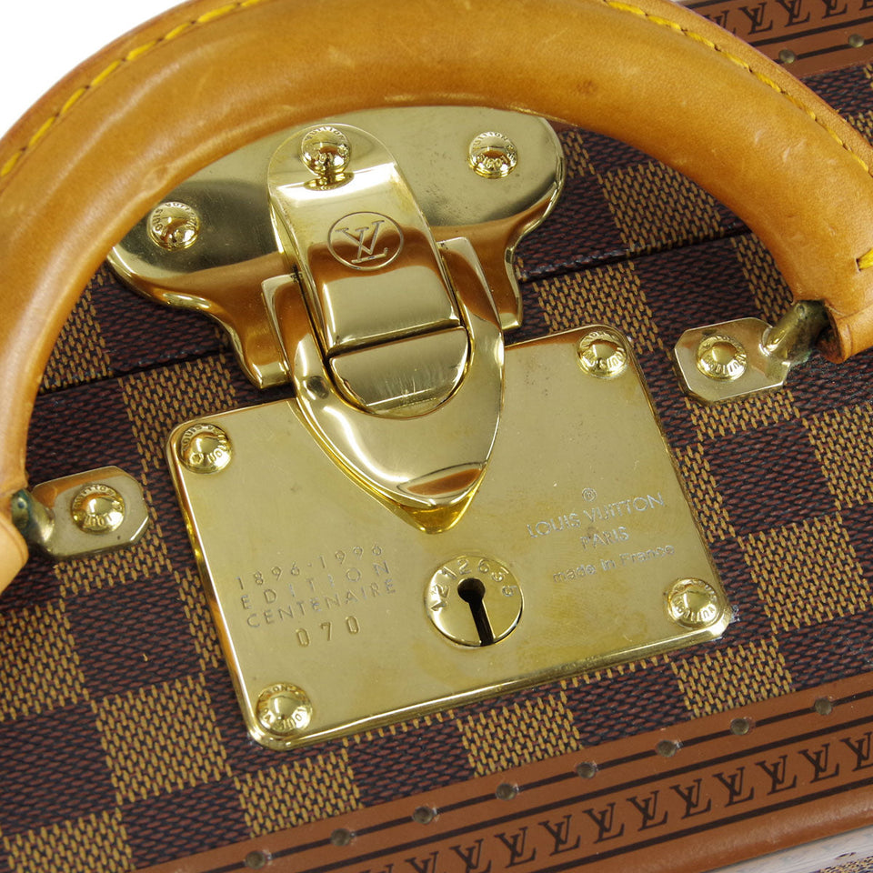 Louis Vuitton Cotteville 45 Trunk Suitcase Handbag Damier