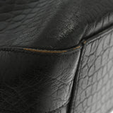 Saint Laurent- Paris Crocodile Embossed Leather Briefcase Black Bag