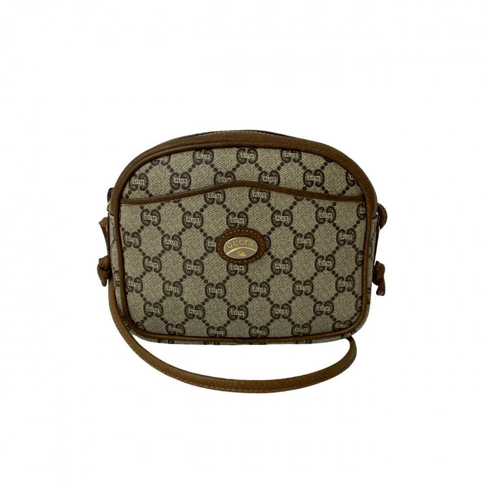 Gucci Shoulder Bag Leather, PVC Brown Gucci plus Women