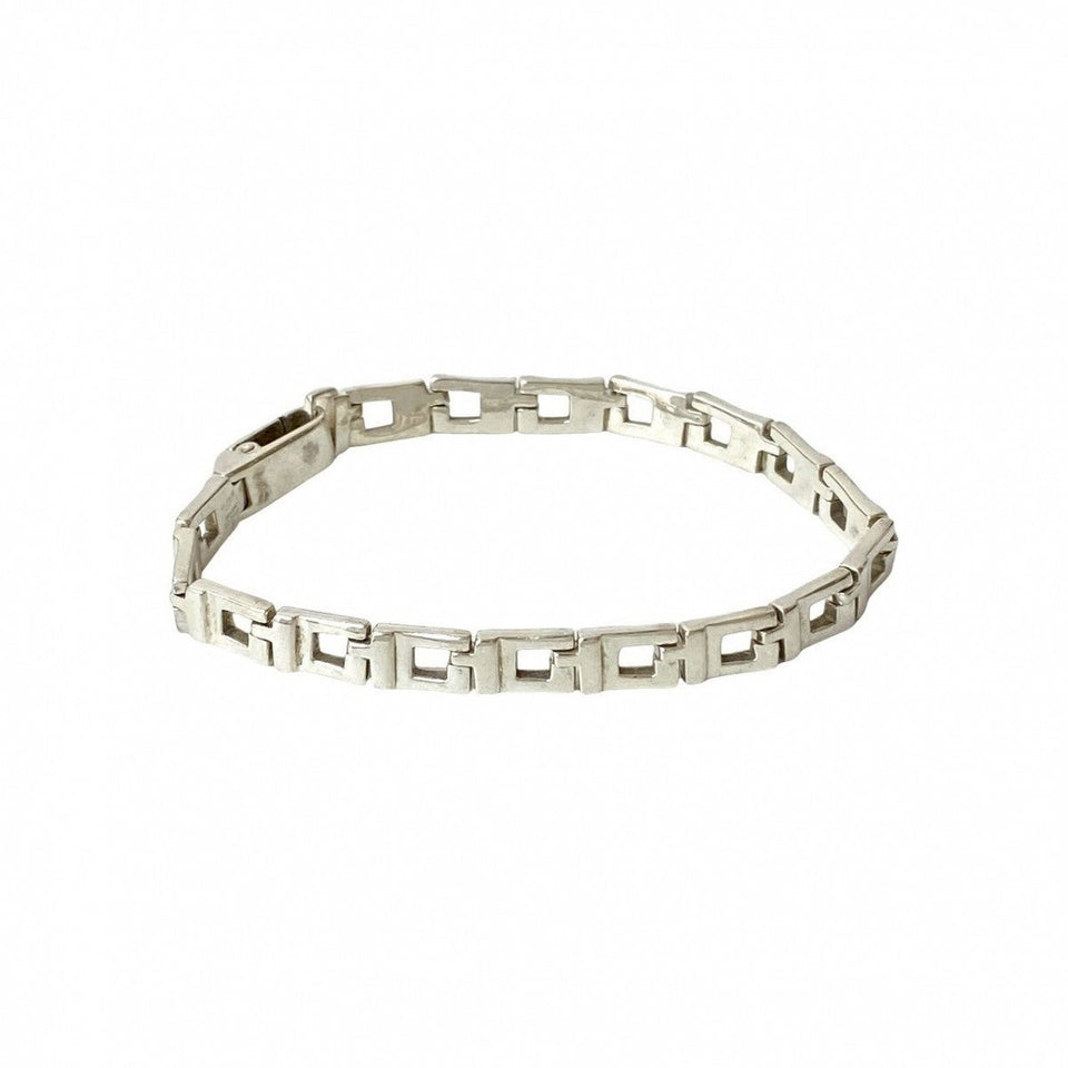 Gucci bracelet Silver925 Silver G Shape Link mens