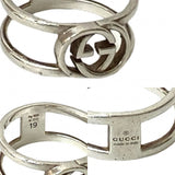 Gucci Ring Silver925 Silver Interlocking G Open Hand Ring mens