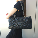 Chanel Calfskin Leather Timeless shopping tote bag TWS