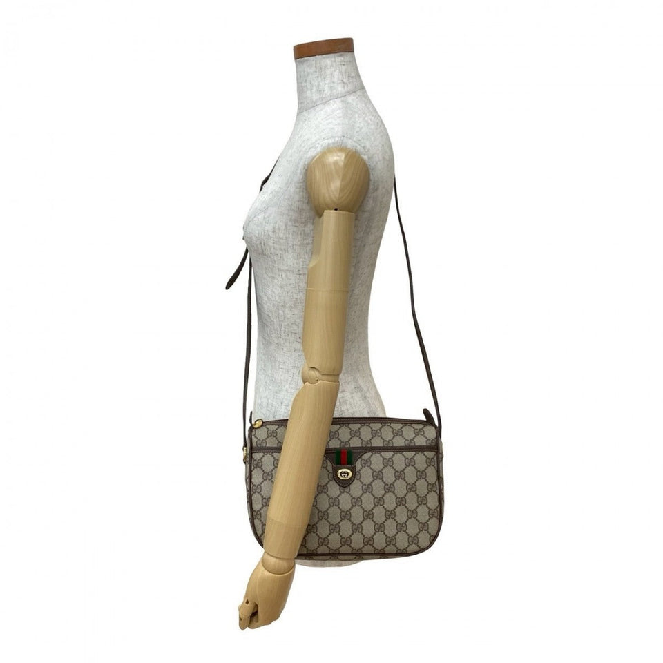 Gucci Shoulder Bag leather Brown