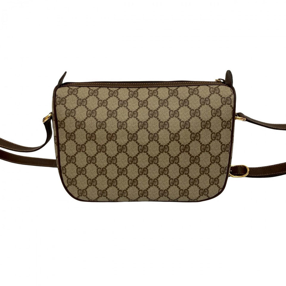 Gucci Shoulder Bag leather Brown