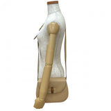 Gucci Shoulder Bag leather beige Bamboo