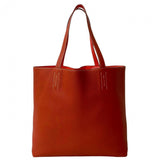Hermes Tote Bag Taurillon Clemence Orange Double sense 45