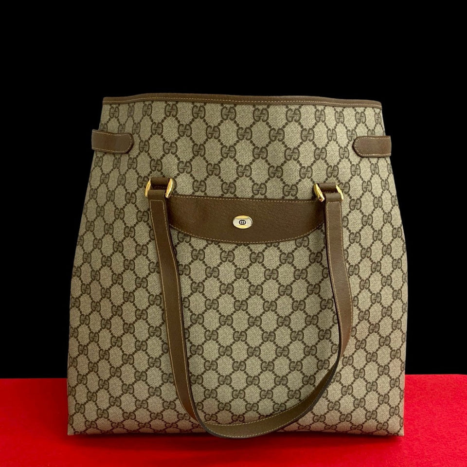 Gucci Tote Bag leather Brown