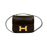 Hermes Shoulder Bag Box scarf Brown Constance 23
