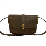 Gucci Shoulder Bag leather Brown