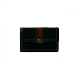Gucci Bifold Wallet canvas black Sherry line