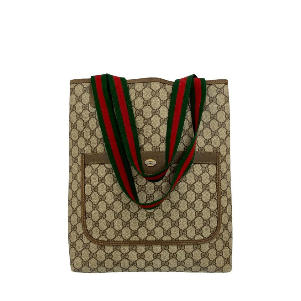 Gucci Tote Bag leather Brown Sherry line