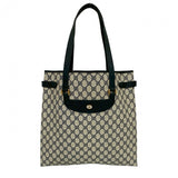 Gucci Tote Bag leather Navy