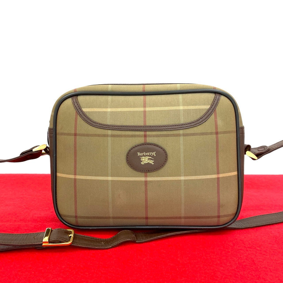 Burberry Shoulder Bag canvas Brown