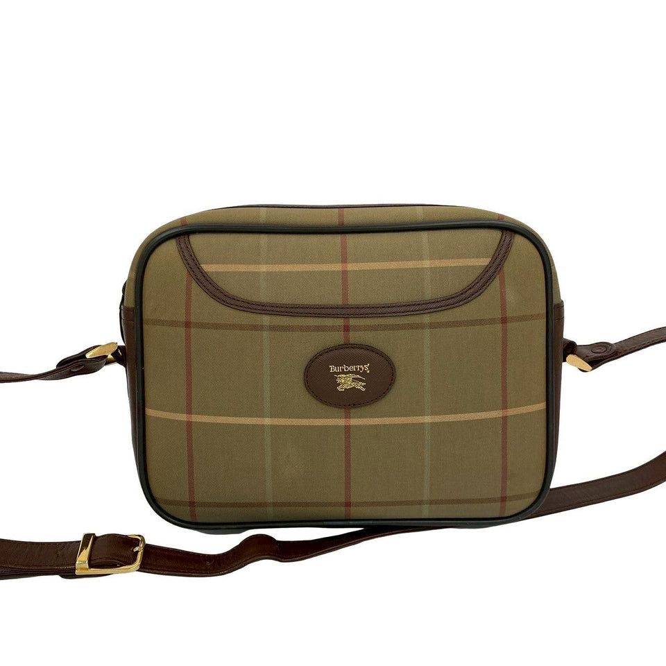 Burberry Shoulder Bag canvas Brown