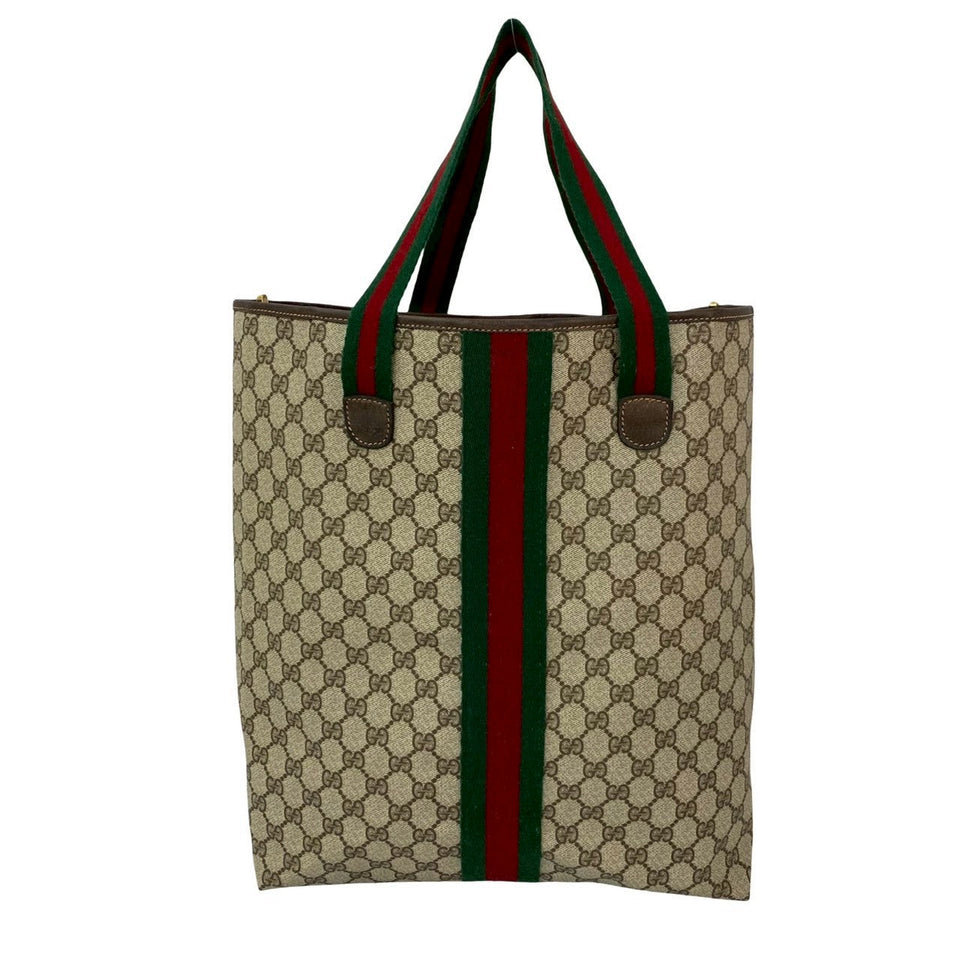 Gucci Tote Bag leather Brown Sherry line