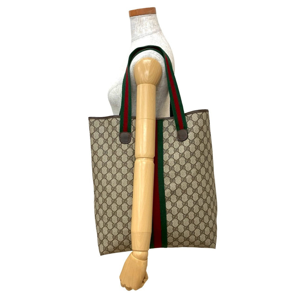 Gucci Tote Bag leather Brown Sherry line