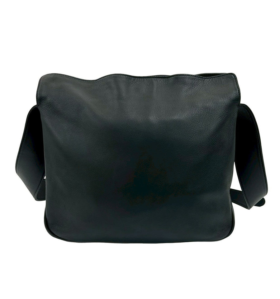 Gucci Shoulder Bag leather Navy