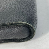 Hermes Clutch bag leather gray L-shaped fastener Zip tablet mens