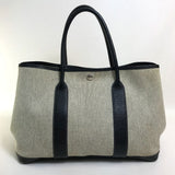 Hermes Tote Bag Toilet ash / buffle skipper Black x Natural Garden party PM