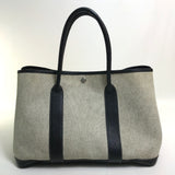 Hermes Tote Bag Toilet ash / buffle skipper Black x Natural Garden party PM