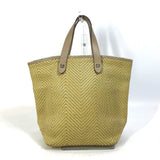 Hermes Tote Bag Leather, Polyester Yellow type Handbag Kaba Chennai PM Women
