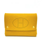Hermes Accessory pouch felt Brown Etui Cult GM Playing Card Case