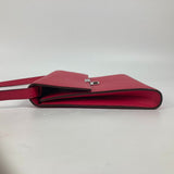 Hermes Shoulder Bag Epsom pink bag pochette clic16