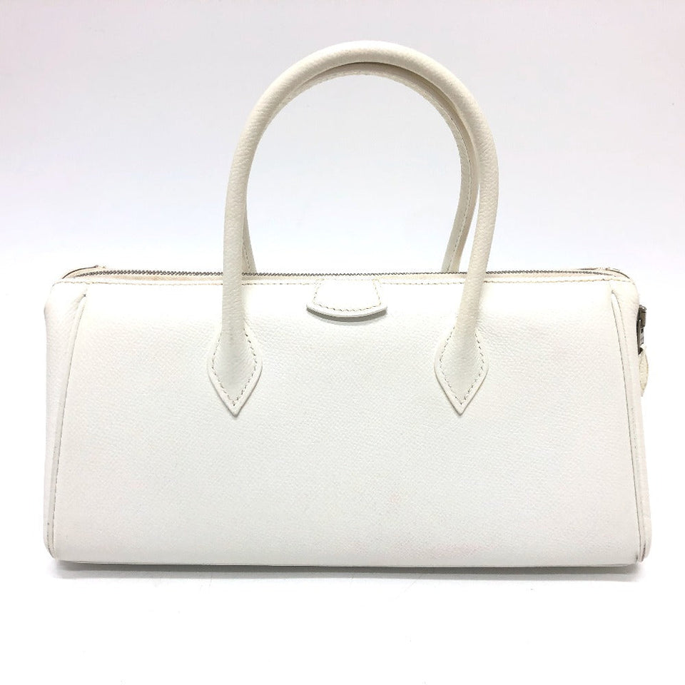 Hermes Handbag Epsom white Pararibbe Bay 27