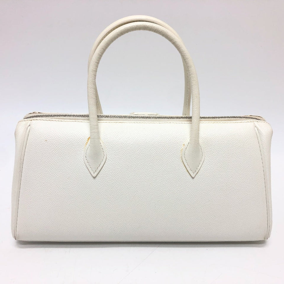 Hermes Handbag Epsom white Pararibbe Bay 27