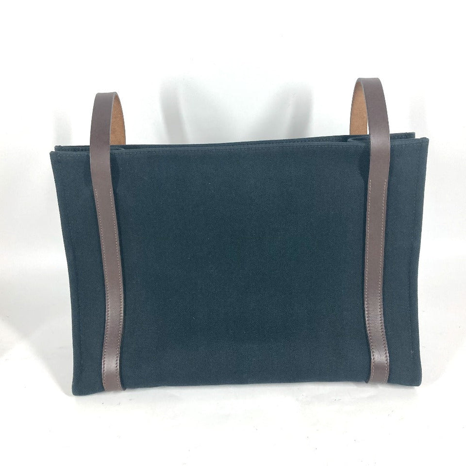 Hermes Tote Bag canvas black Cabaricol unisex(Unisex)
