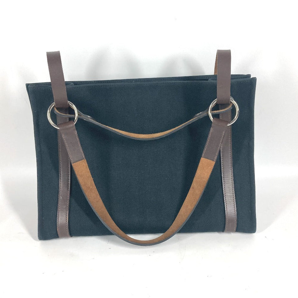 Hermes Tote Bag canvas black Cabaricol unisex(Unisex)