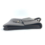 Hermes Business bag leather Brown Briefcase Terrill mens