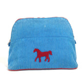 Hermes Pouch canvas blue BABY Baby Kids Caval Horse Pattern Stripe Kids