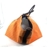 Hermes Boston Duffel bag canvas Orange With porch Fool Toe de Cavalier