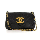 Chanel Single Flap Quilted Lambskin Leather Shoulder Bag