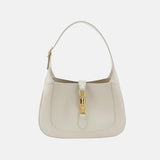 Gucci Jackie 1961 White Leather Bag with Adjustable Strap Size Small