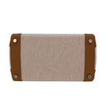 Hermes25cm Birkin Biscuit Toile/ Swift Leather Palladium Hardware