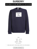 Luxury Burberry Men's Prorsum Label Cotton Sweatshirt Navy