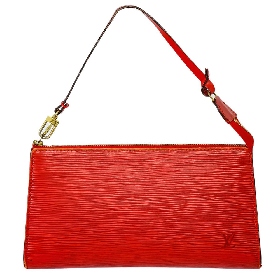 Louis Vuitton Pochette Epi Castilian Red Clutch