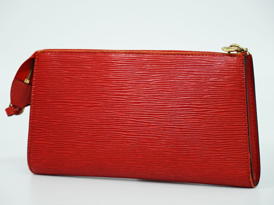 Louis Vuitton Pochette Epi Castilian Red Clutch
