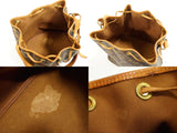 Louis Vuitton Petit Noe Monogram Shoulder Bag Brown