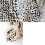 Chanel Tweed Collarless Jacket Gold