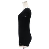 Chanel Short Sleeve Top Black Cotton Blend