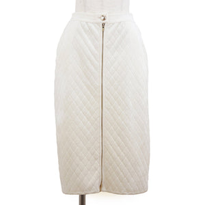 Chanel Quilted Center Zip Skirt P65628