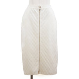 Chanel Quilted Center Zip Skirt P65628