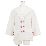 Chanel Tweed Double-Breasted Jacket P56048