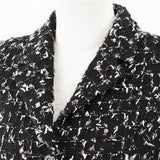 Chanel Tweed Jacket Wool Blend Black Multicolor